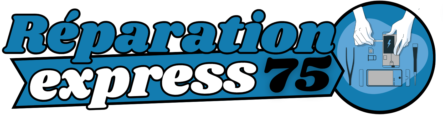 Logo reparation express 75